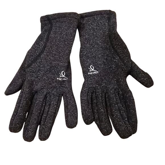Women's Head Black & Gray Sensatec Grip Performance Gloves | Size Small - Picture 1 of 8